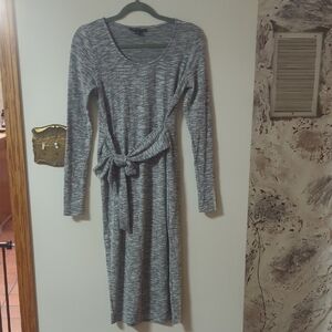 A Pea in the Pod Gray Maternity Long Sleeve Knit Dress Size Small